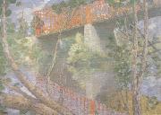 julian alden weir The Red Bridge (nn02) oil painting